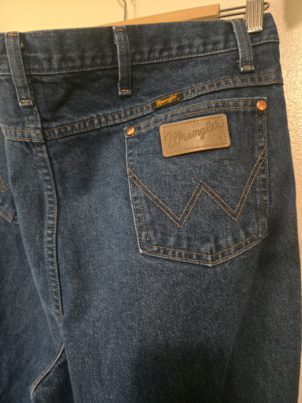 Wrangler 40x34 Cowboy Cut® Slim Fit Dark Blue Denim Jeans  936DEN